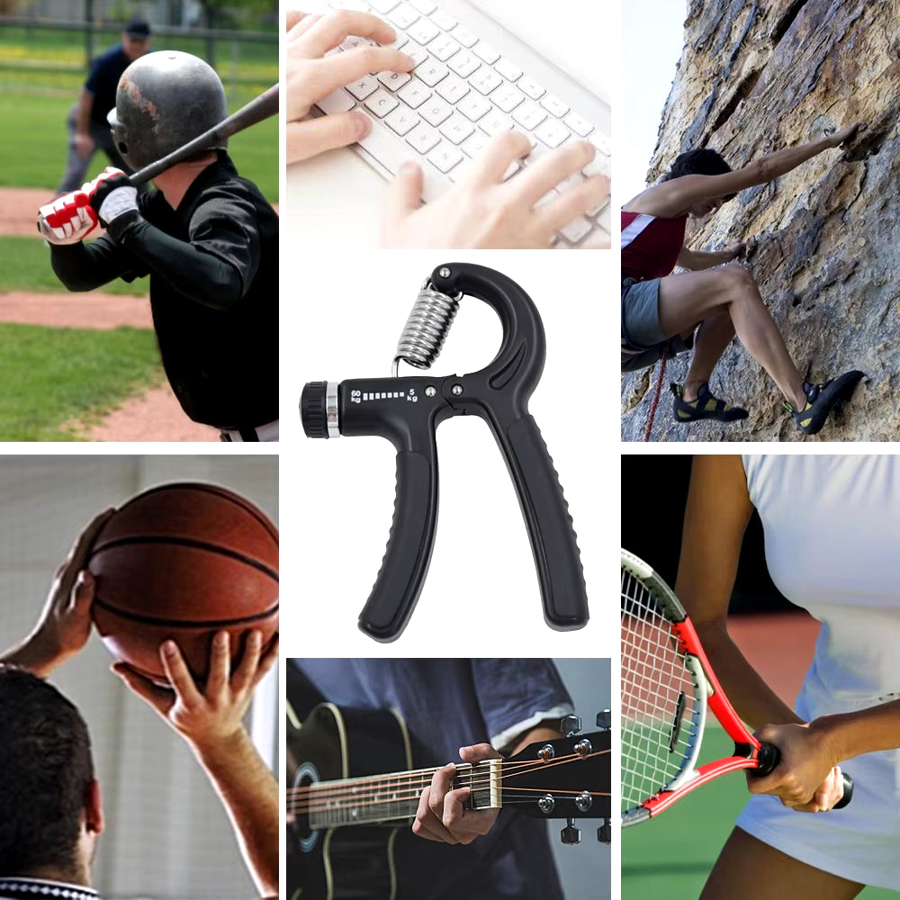 Adjustable Hand Grip Strengthener for Finger Rehabilitation and Strength Training (5-60KG) - Unisex Fitness Tool