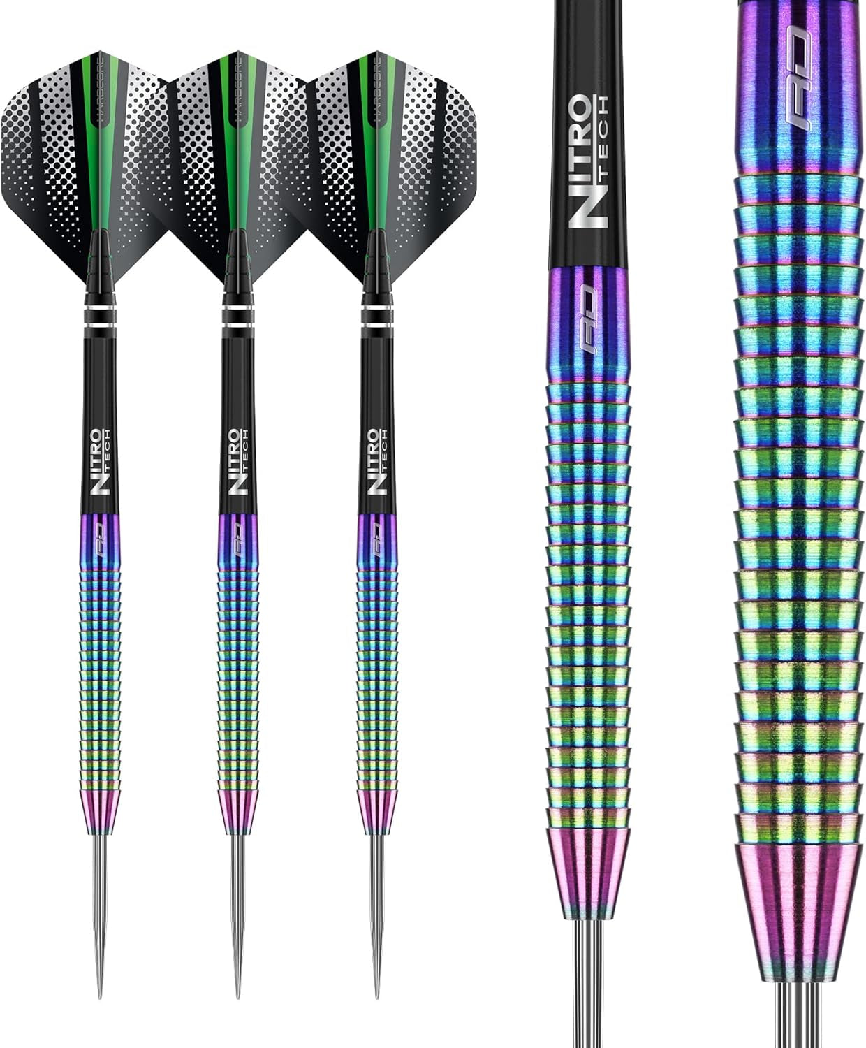 Razor Edge Spectron - Tungsten Professional Steel Darts Set with Flights and Shafts - Available in 20G, 22G, 23G, 24G, 26G